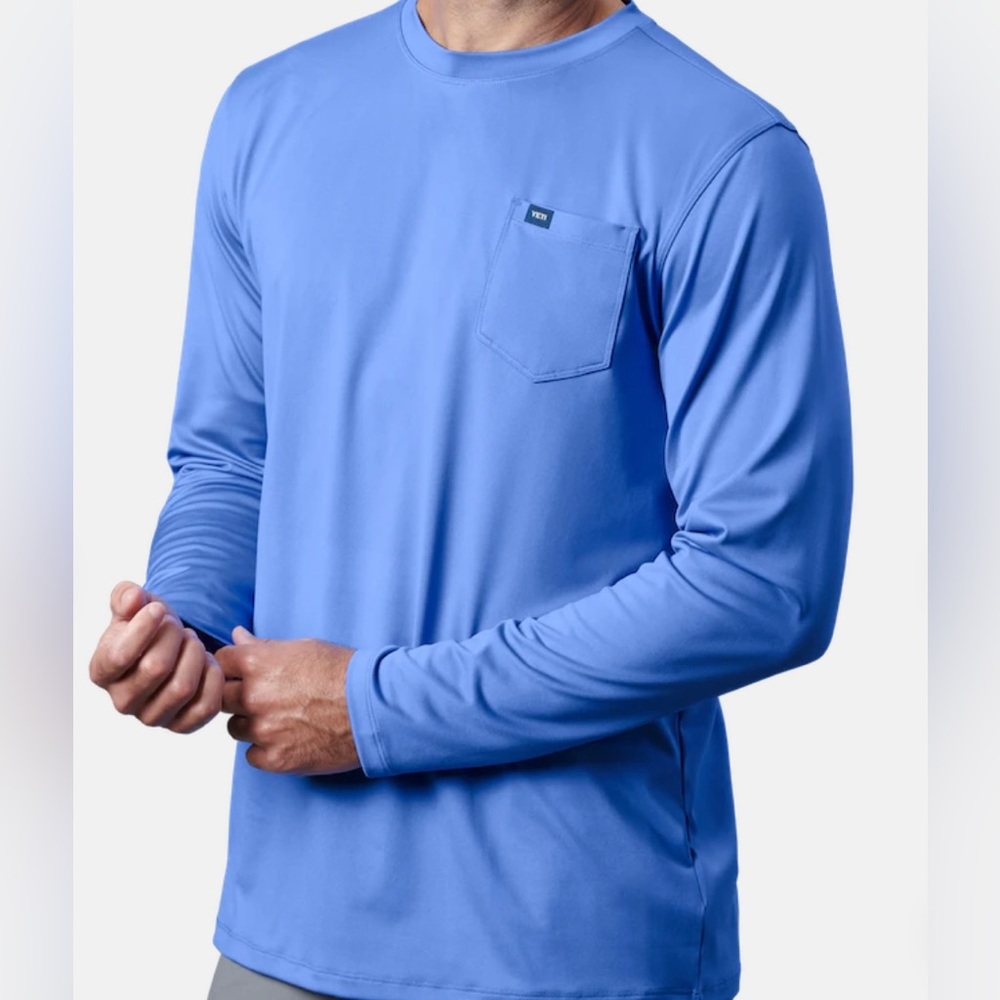 Yeti Offshore blue Pocket Sunshirt LSD Medium